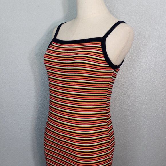 Eye Candy Striped Spaghetti Strap Spandex Blend Dress Size M - Picture 4 of 7
